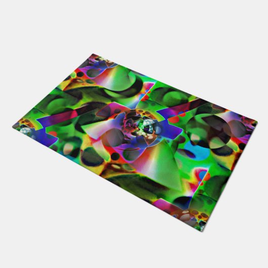 Elektronisches Planetarium in Grüntönen Fußmatte (Schrägansicht)