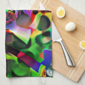 Elektronisches Planetarium in Grüntönen Geschirrtuch (Viertel Falte)