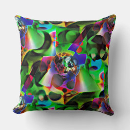 Elektronisches Planetarium in Grüntönen Kissen