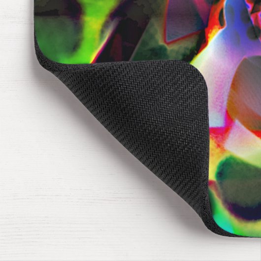 Elektronisches Planetarium in Grüntönen Mousepad (Ecke)