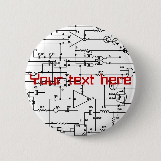 elektronisches Projekt Button (Vorderseite)