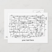 elektronisches Projekt Postkarte (Vorne/Hinten)