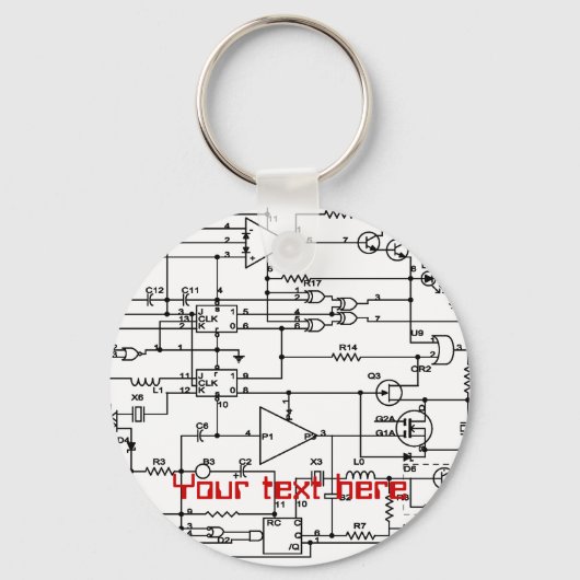 elektronisches Projekt Schlüsselanhänger (Vorderseite)