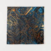 Elektronisches Schaltband Wandteppich (Vorderseite (Horizontal))