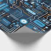 Elektronisches Schaltpapier Geschenkpapier (Ecke)