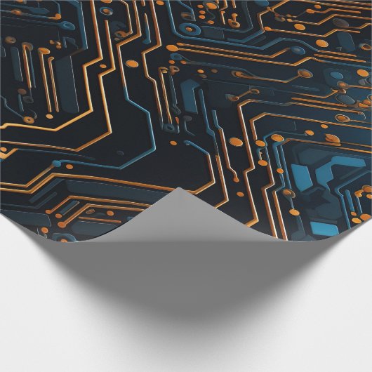 Elektronisches Schaltpapier Geschenkpapier (Ecke)