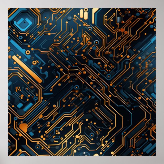 Elektronisches Schaltplakat Poster (Vorne)