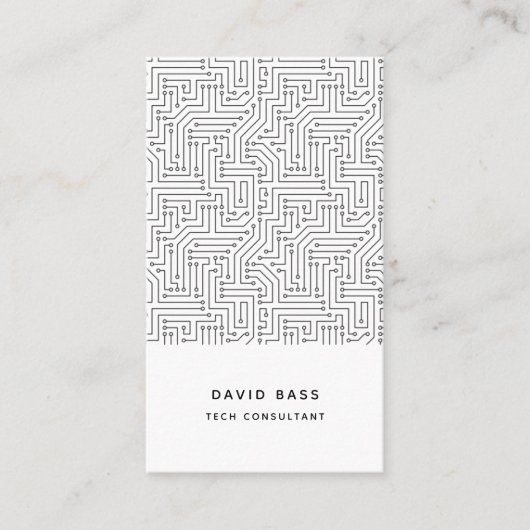 Elektronisches Schaltungsmuster Visitenkarte (Vorderseite)