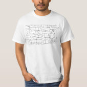 elektronisches schematisches Diagramm T-Shirt (Vorderseite)