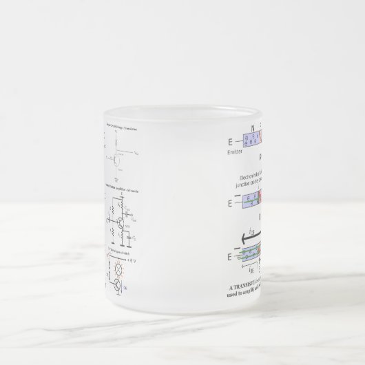 Elektronisches Signal verstärken Mattglastasse (Mittel)