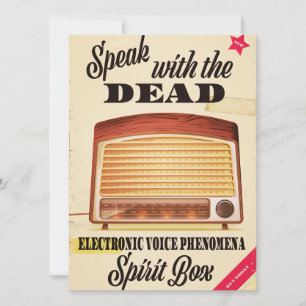 Elektronisches Sprachphänomen Geisterjagd Ad.