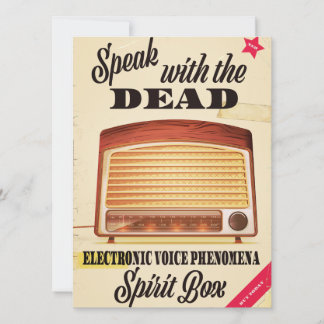 Elektronisches Sprachphänomen Geisterjagd Ad.