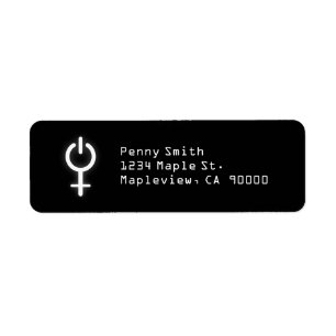 Elektronisches Symbol für Girl-Power-Frauenzeichen