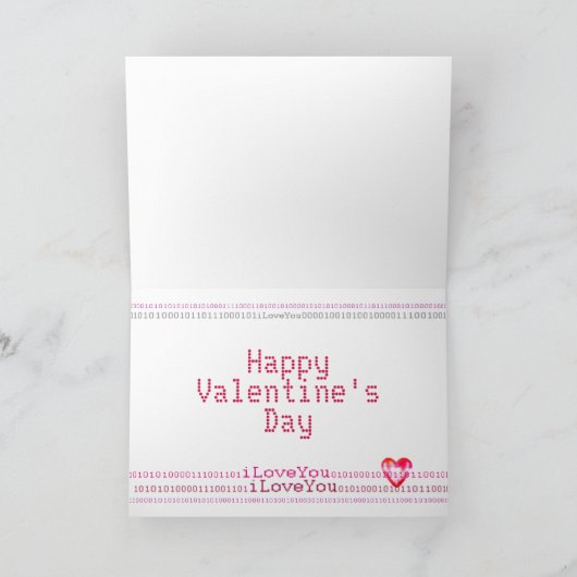 Elektronisches Valentin Feiertagskarte (Innenseite)