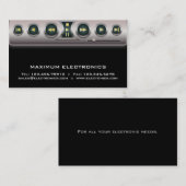 Elektronisches Visitenkarte-Schwarzes Visitenkarte (Vorne/Hinten)