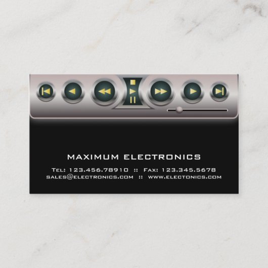 Elektronisches Visitenkarte-Schwarzes Visitenkarte (Vorderseite)