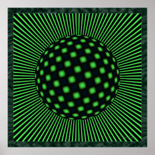 Elektrooptische Illusion Poster