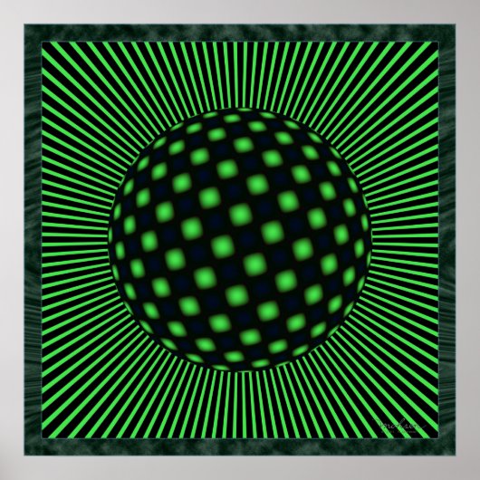 Elektrooptische Illusion Poster (Vorne)