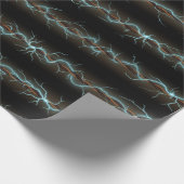 Elektroschock Frayed Vintag Wires Geschenkpapier (Ecke)