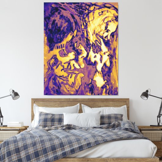 elektroStrahlung Leinwanddruck (Insitu (Schlafzimmer))