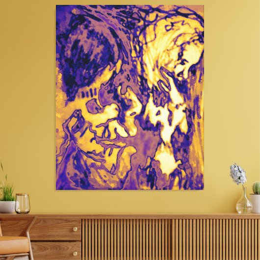 elektroStrahlung Leinwanddruck (Insitu (Wohnzimmer))