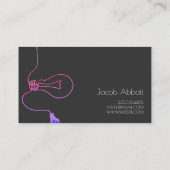 Elektrotechnik, Elektrotechnik, Baudienstkarte Visitenkarte (Rückseite)