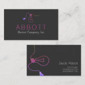 Elektrotechnik, Elektrotechnik, Baudienstkarte Visitenkarte (Vorne/Hinten)