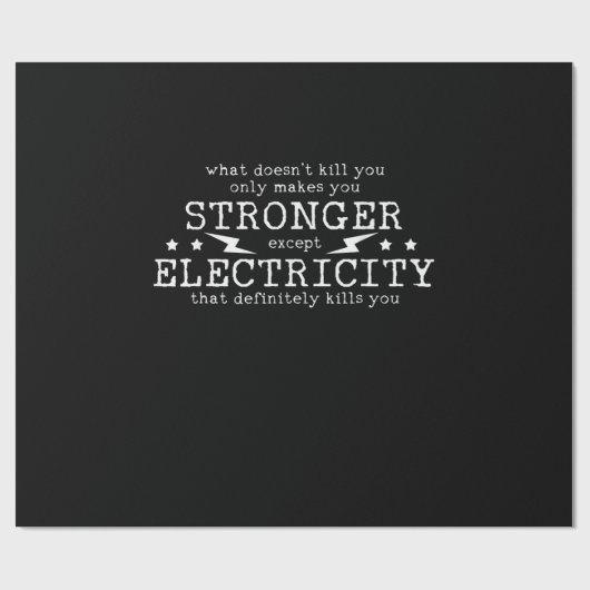 Elektrotechnik Geschenkpapier (Flach)