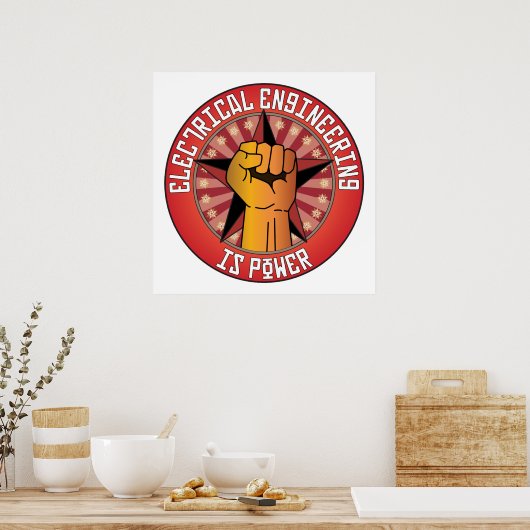Elektrotechnik ist Power Poster (Küche)
