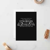 Elektrotechnik Mitteilungskarte (Vorderseite/Rückseite Beispiel)