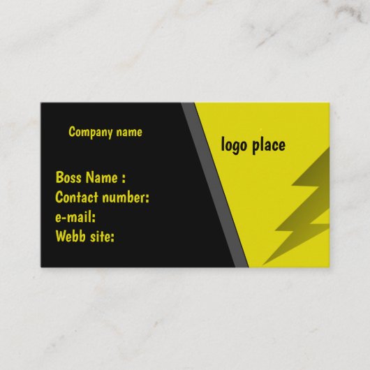 Elektrotechnik Visitenkarte (Vorderseite)