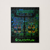 Elektrotechniker Puzzle Schaltplan "Schlachtplan" (Vertikal)