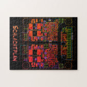 Elektrotechniker Puzzle Schaltplan "Schlachtplan" (Horizontal)