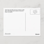 Elektroüberraschung Lilien Postkarte (Rückseite)