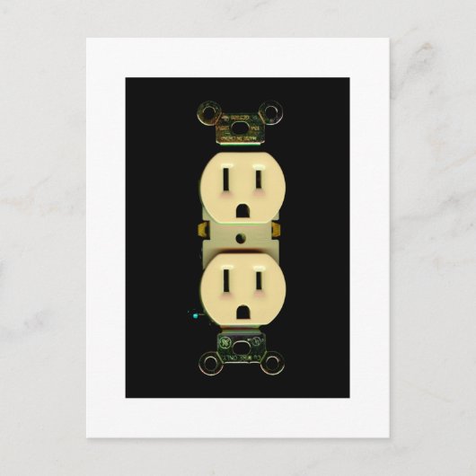 Elektrounternehmen, kundenspezifisches Marketing Postkarte (Vorderseite)