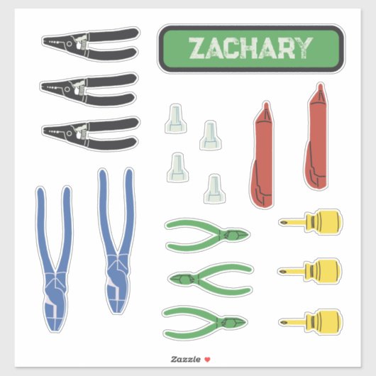 Elektrowerkzeuge Aufkleber (Blatt)