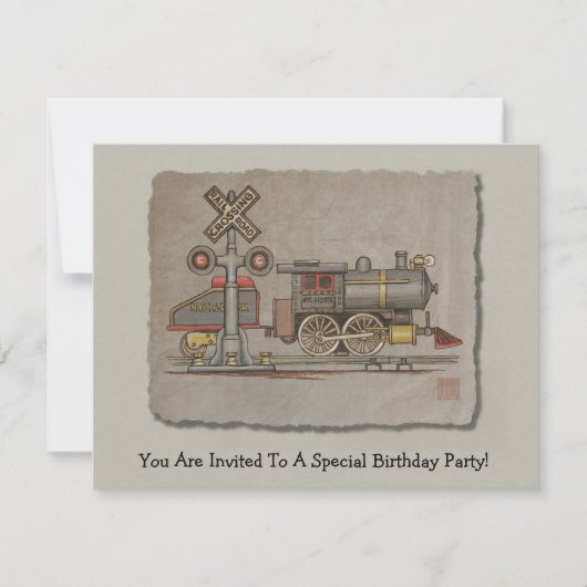 Elektrozug Einladung (Vorderseite)