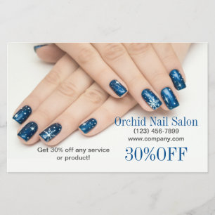 Elelgant Esthetician WELLNESS-CENTER Nail Salon Pr Flyer