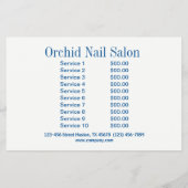 Elelgant Esthetician WELLNESS-CENTER Nail Salon Pr Flyer (Hinten)