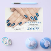 Elelgant Esthetician WELLNESS-CENTER Nail Salon Pr Flyer (Einzeln)