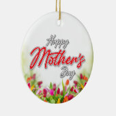 Elelgant farbenfrohe Mutter-Kind-Dekoration Keramik Ornament (Rechts)