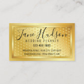 Elelgant Gold auf Goldfeldern Minimalistisch 3,5 x Visitenkarte (Rückseite)