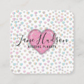 Elelgant Simple Minimalistisch Editable Business C Quadratische Visitenkarte (Vorderseite)