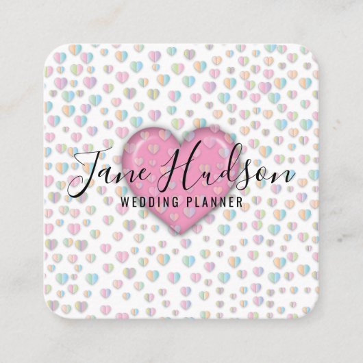 Elelgant Simple Minimalistisch Editable Business C Quadratische Visitenkarte (Vorderseite)