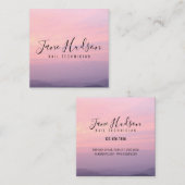 Elelgant Simple Minimalistisch Editable Business C Quadratische Visitenkarte (Vorne/Hinten)