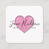 Elelgant Simple Minimalistisch Editable Business C Quadratische Visitenkarte (Vorderseite)