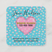 Elelgant Simple Minimalistisch Editable Business C Quadratische Visitenkarte (Rückseite)