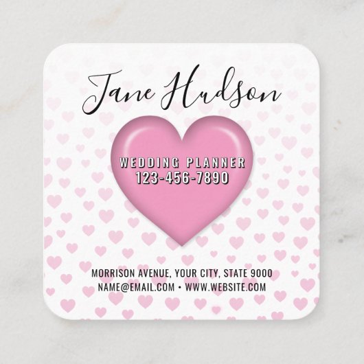 Elelgant Simple Minimalistisch Editable Business C Quadratische Visitenkarte (Rückseite)