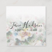 Elelgant Simple Minimalistisch Editable Business C Quadratische Visitenkarte (Vorderseite)