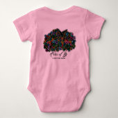 Elelgante Farbe des Lebensdesigns Baby Strampler (Rückseite)